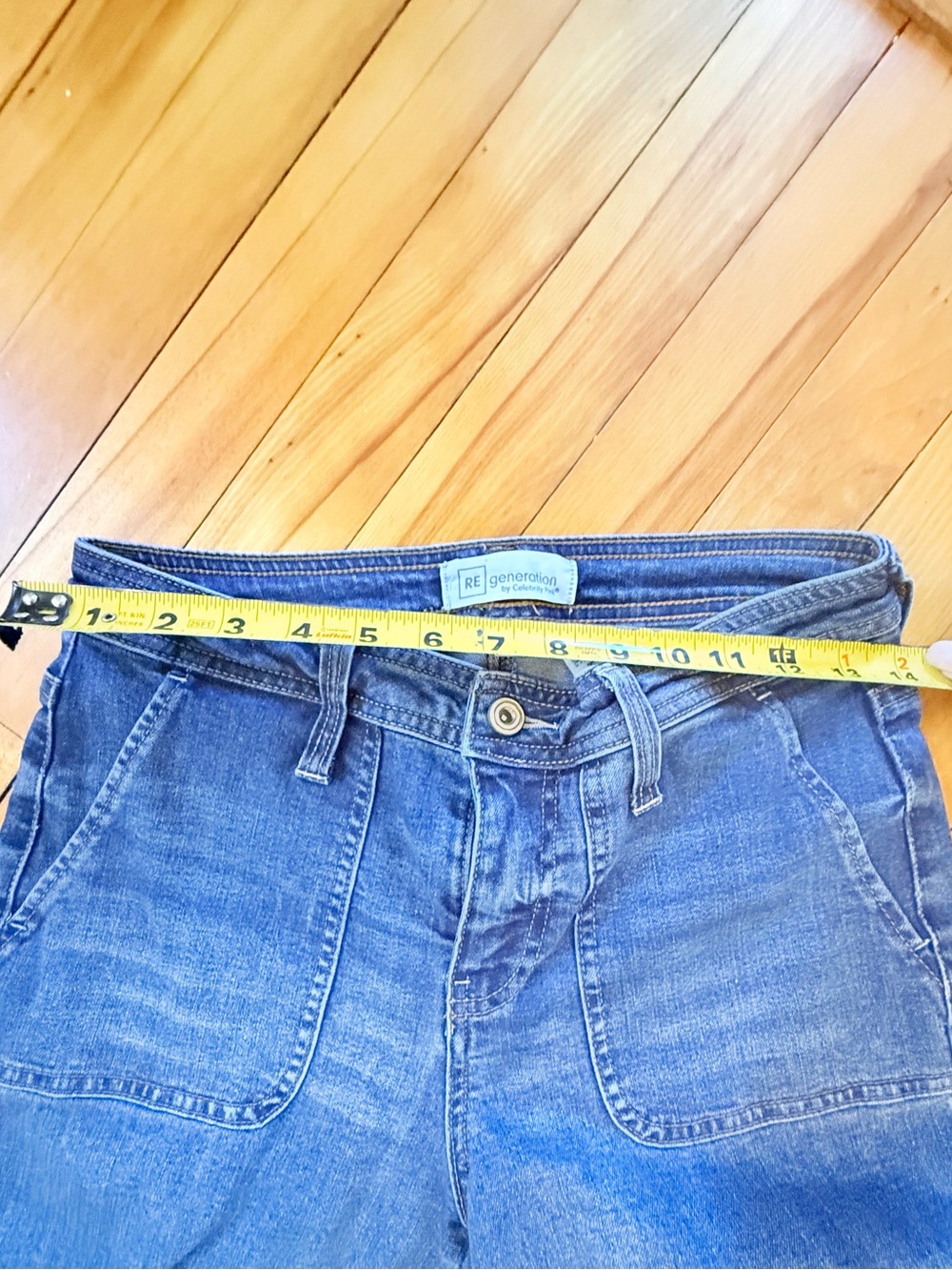 REgeneration Celebrity Pink Wide Leg Jeans Size 3/26 Porkchop Pocket Denim - Picture 2 of 5